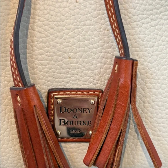 Dooney & Bourke Tan and Cream Satchel - Picture 6 of 8